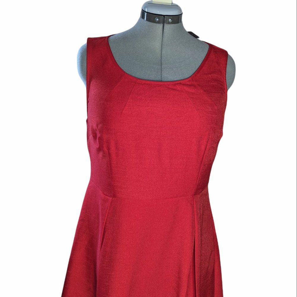 Women's Nwt The Limited Outback Red Cut Out Sleeveless Swing Dress, Size 12 — image 7 of 8